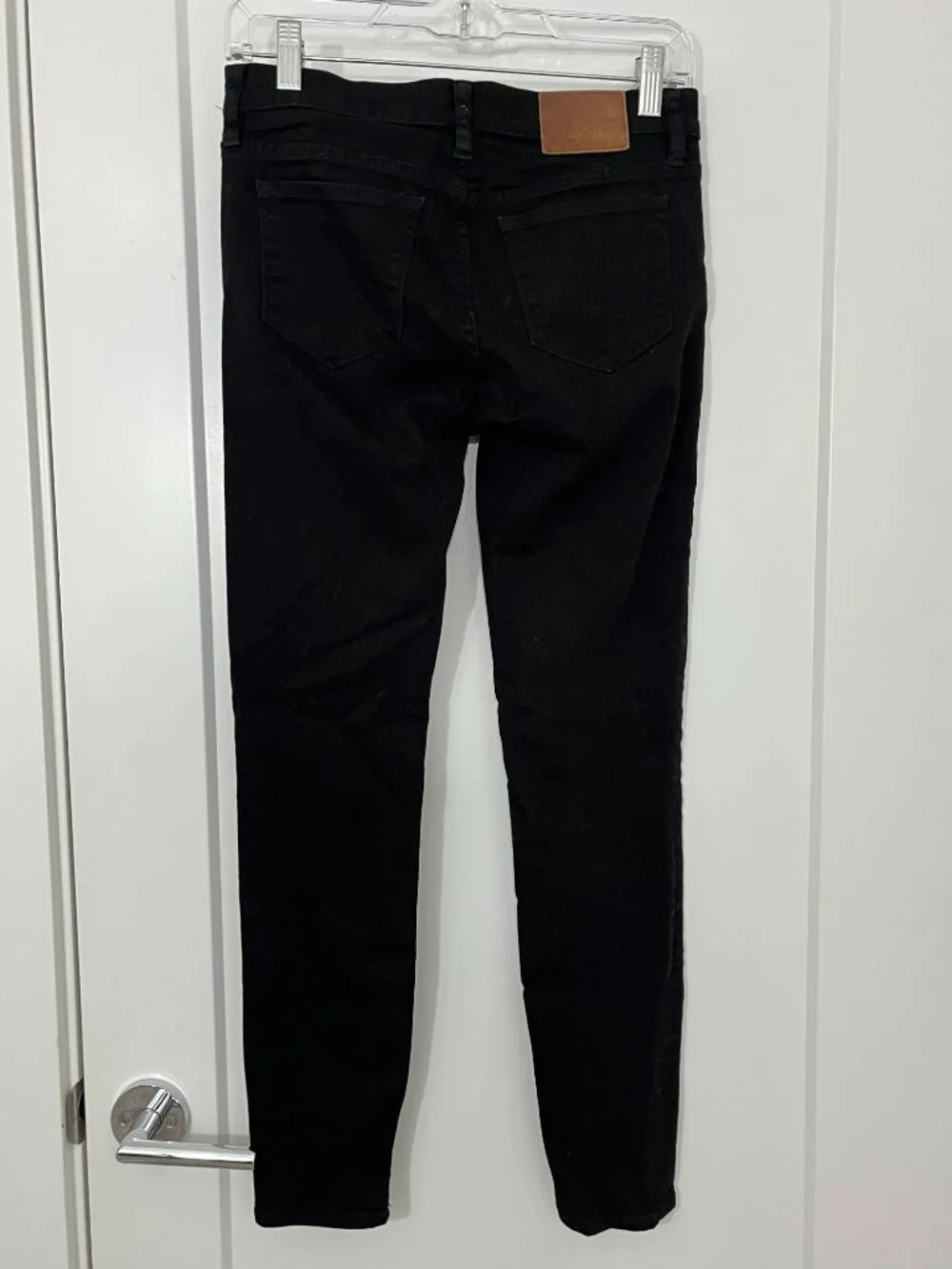 J.Crew Size 27 Black Toothpick Skinny Jeans